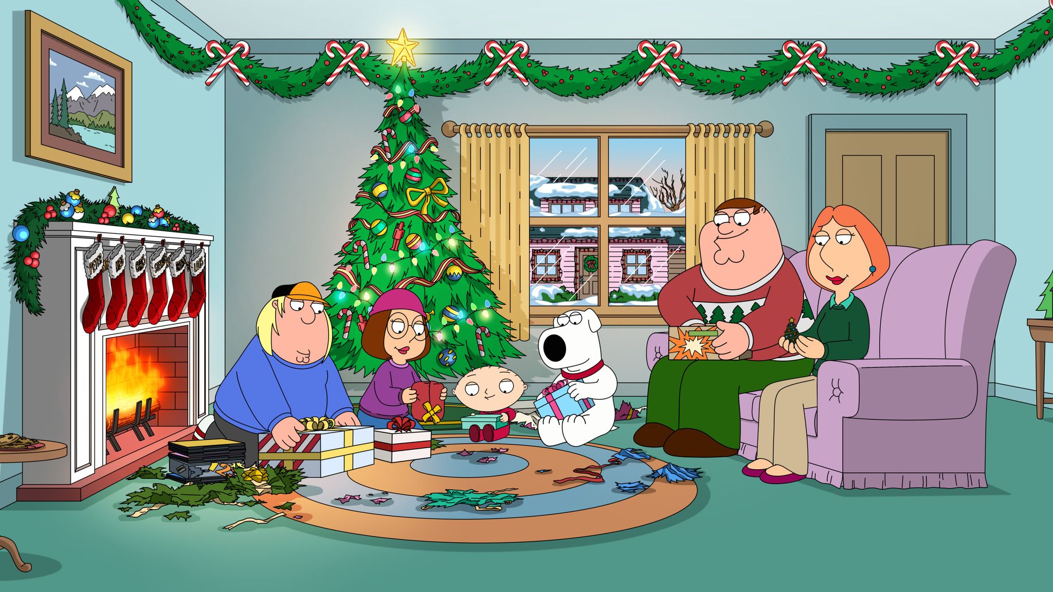 The Griffins Get Into The Christmas Spirit In New Family Guy Holiday Special Images