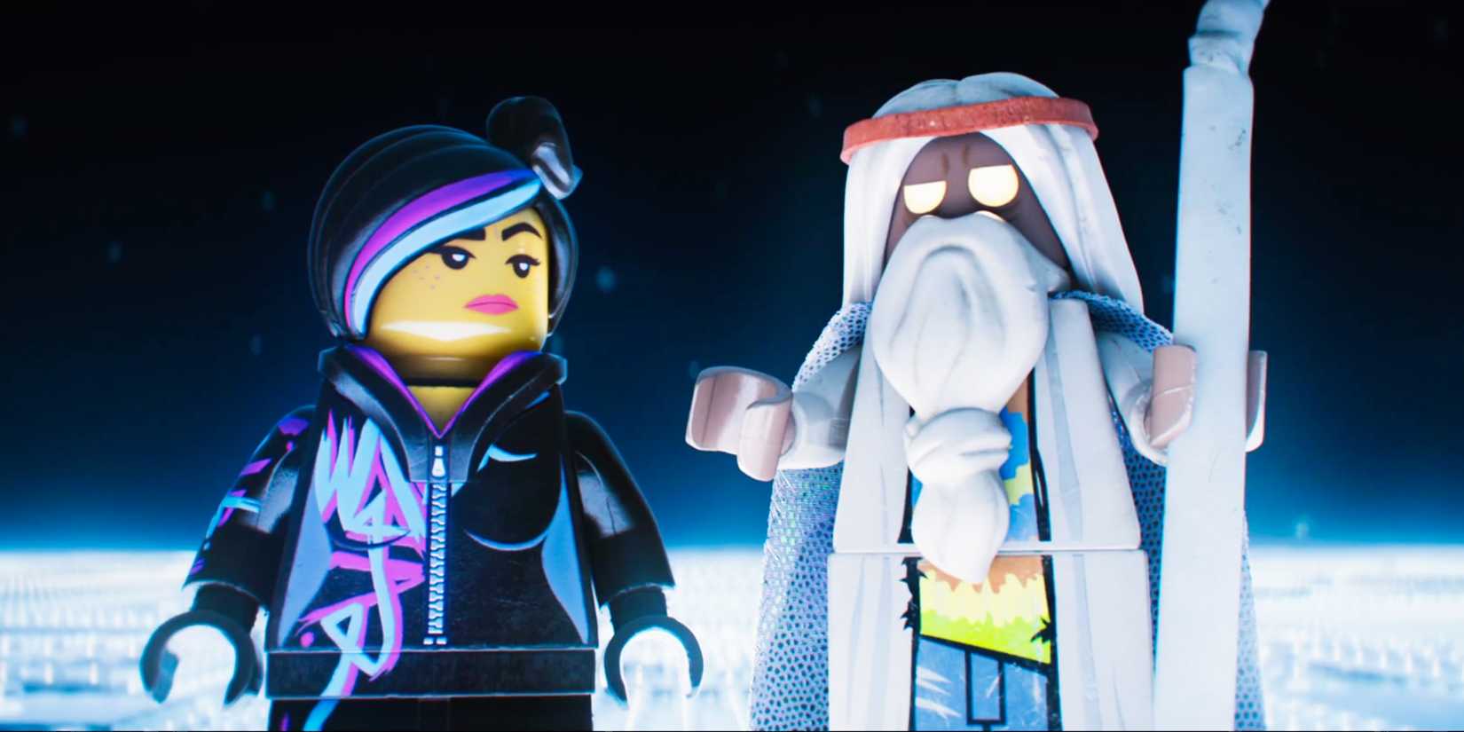 The Lego Movie Lucy and Vitruvius