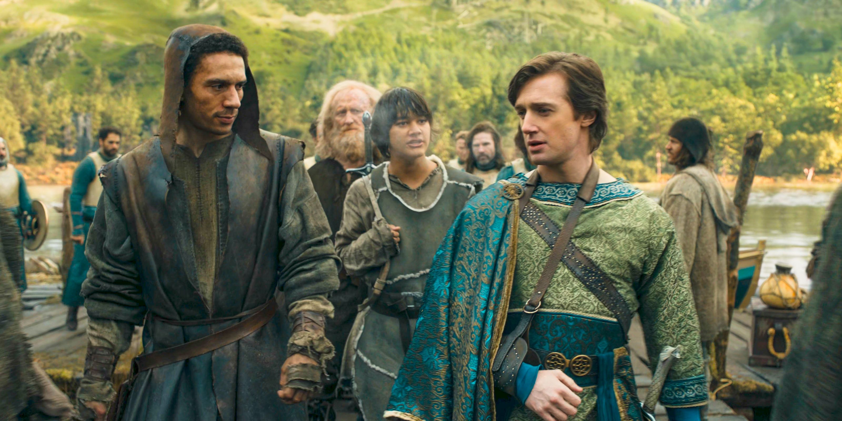 Kemen (Leon Wadham) informs the villagers that they are no longer part of Númenor in The Lord of the Rings: The Rings of Power Season 2 Episode 8