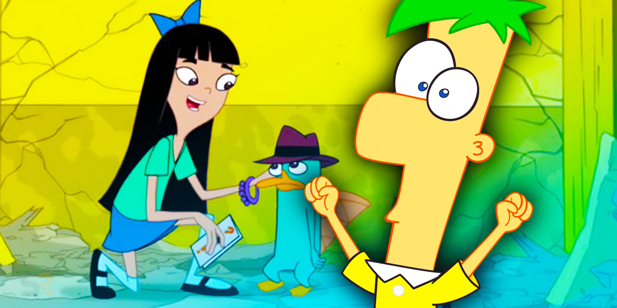 El ascenso de Phineas y Ferb no puede ignorar el hecho de que Stacey conoce el gran secreto de Perris