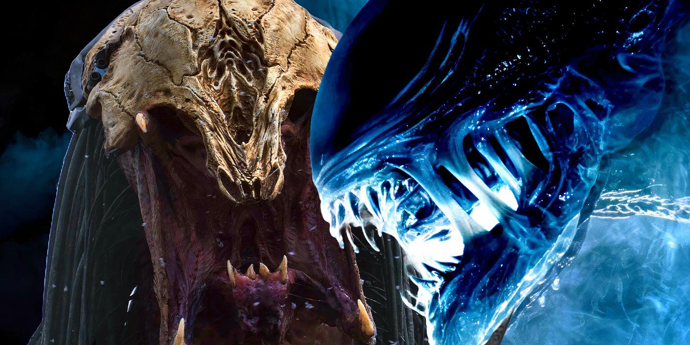 The predator from Prey with the Xenomorph from Alien Romulus