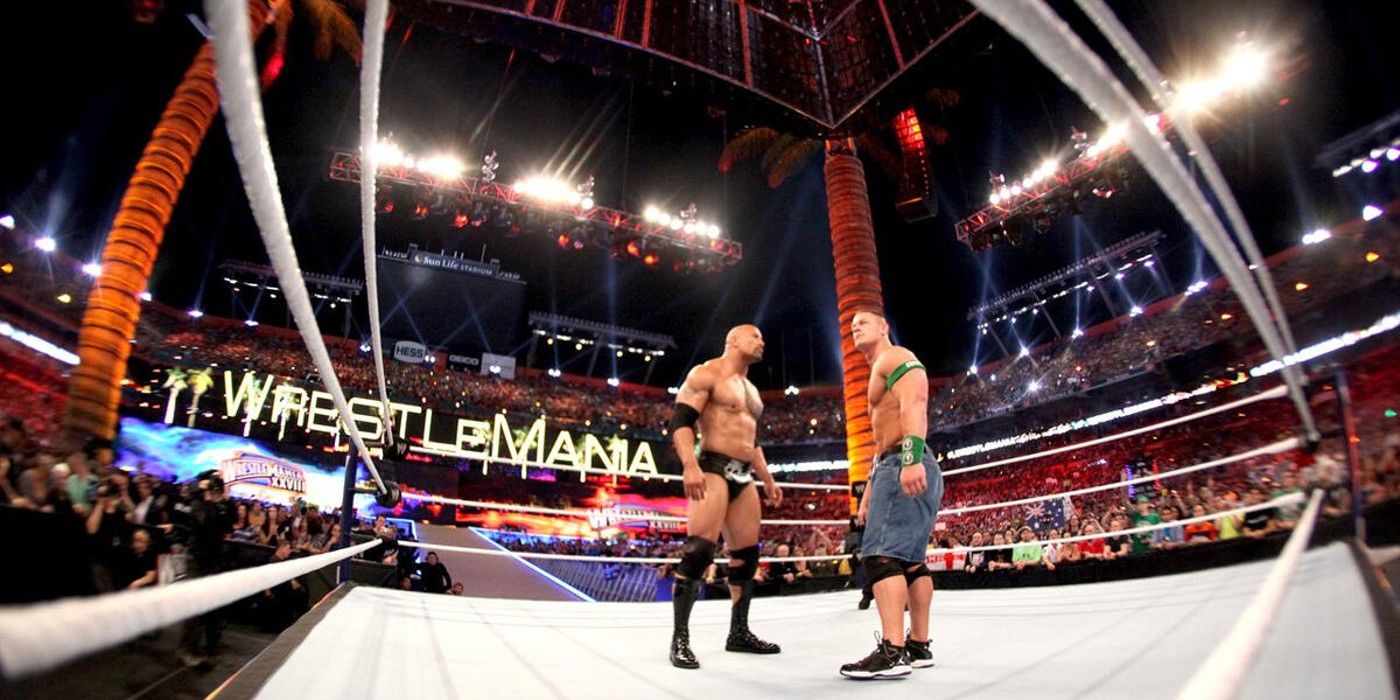 The Rock e John Cena encaram a WrestleMania 28