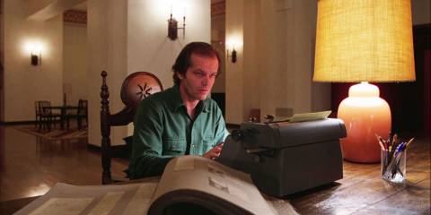 The Shining Jack calm at the typewriter