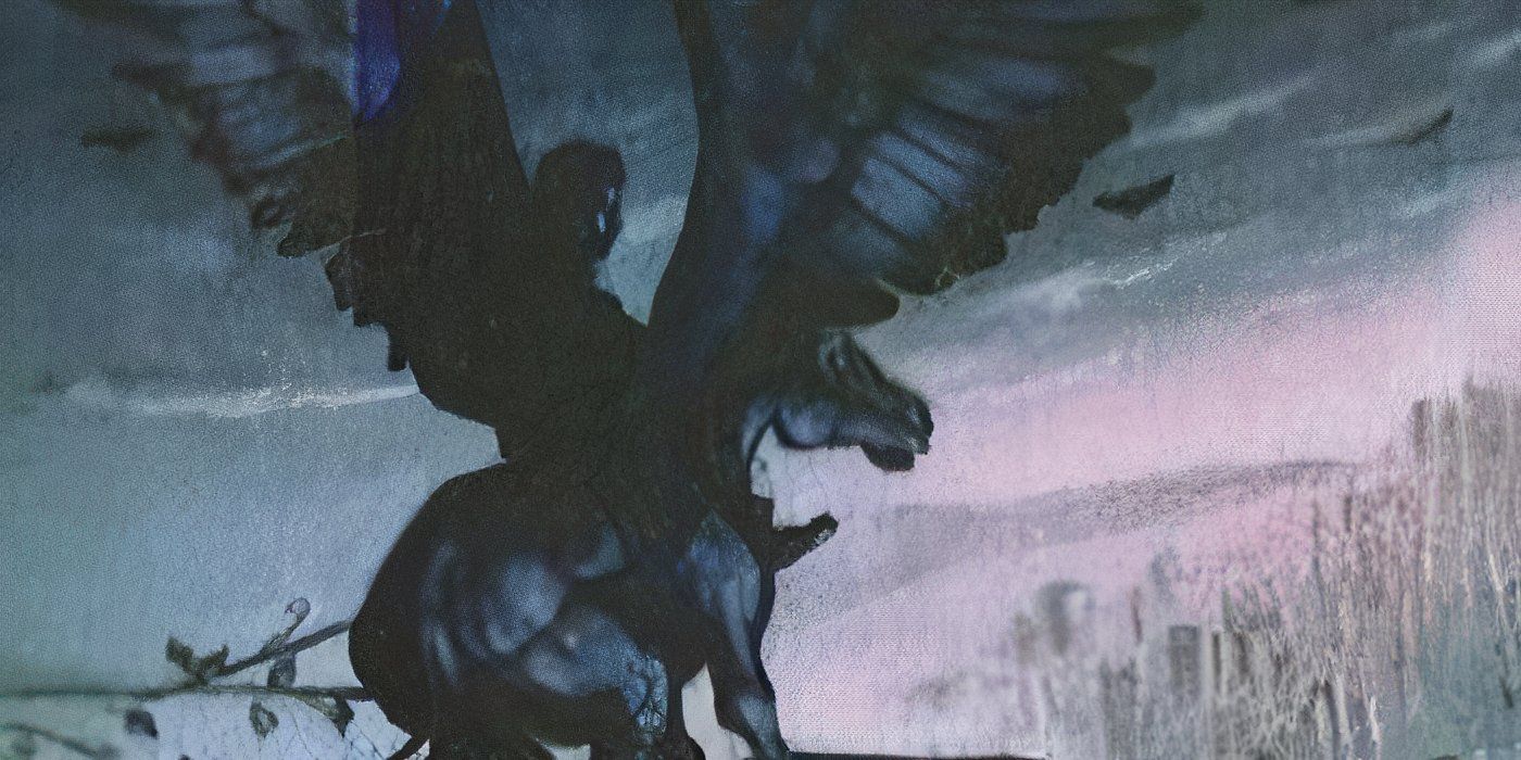 The Titan's Curse cover featuring Percy Jackson riding on the pegasus Blackjack