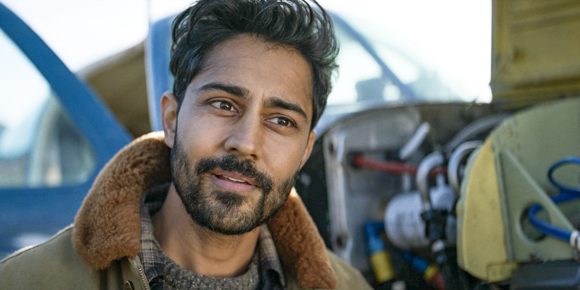 Ash (Manish Dayal) looks confused by Eun's suggestion in The Walking Dead: Daryl Dixon.