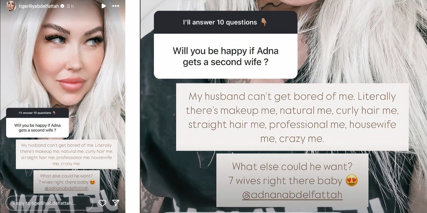 Tigerlily Taylor in 90 Day Fiance on Instagram about Adnan's seven wives