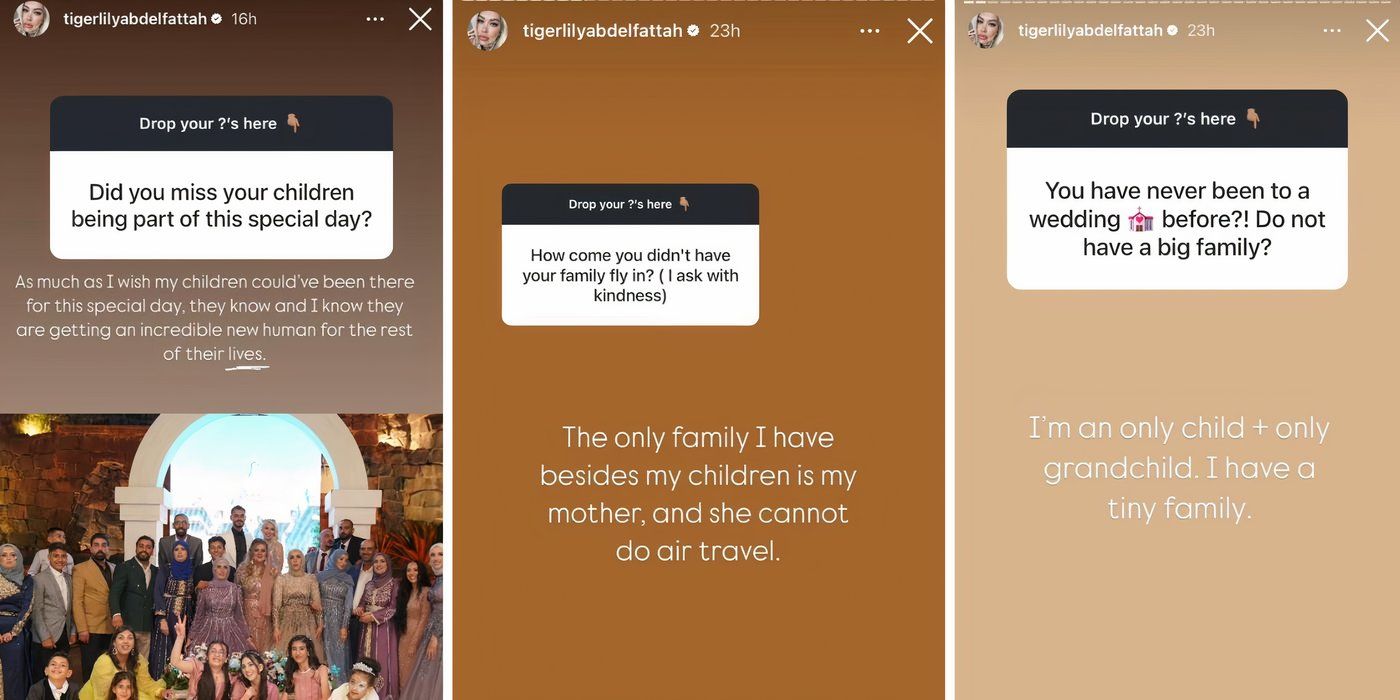 Tigerlily Taylor in 90 Day Fiance on Instagram talking about family