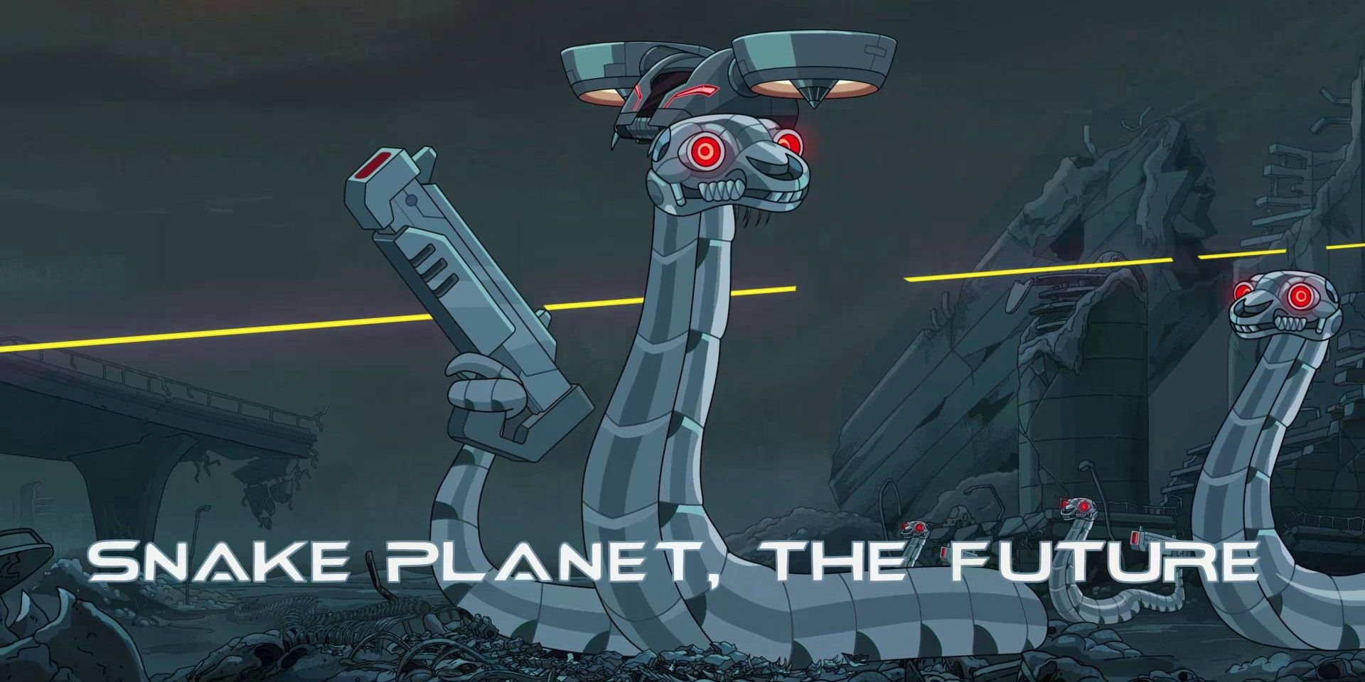 Time-traveling snakes in Rick and Morty