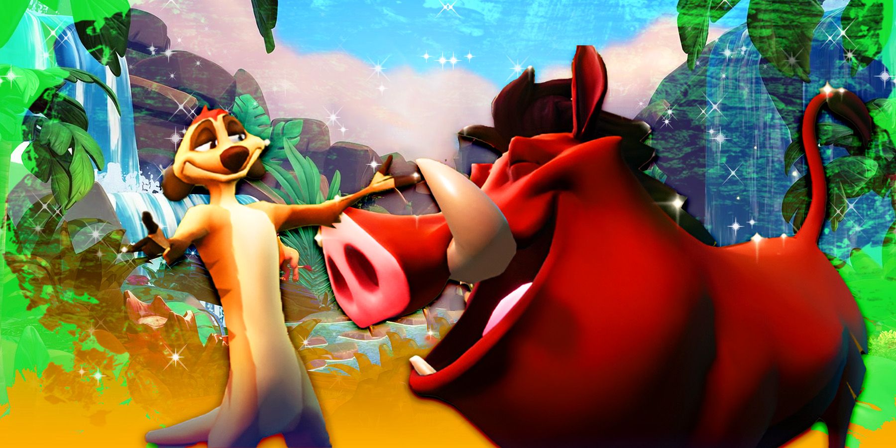 Timon and Pumba from Disney Dreamlight Valley Jungle