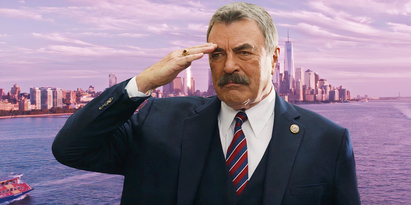 Tom Selleck as Frank Reagan salutes in Blue Blood's custom image