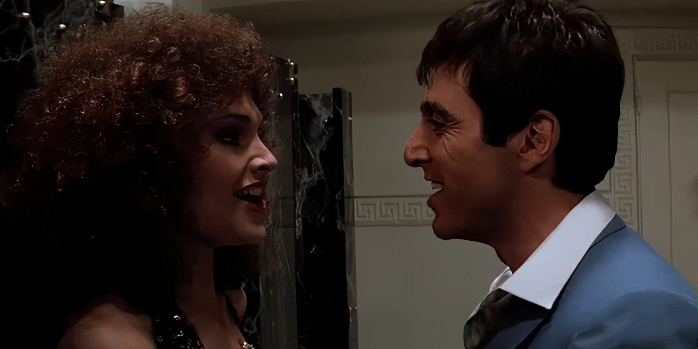 Tony threatens his sister Gina in Scarface