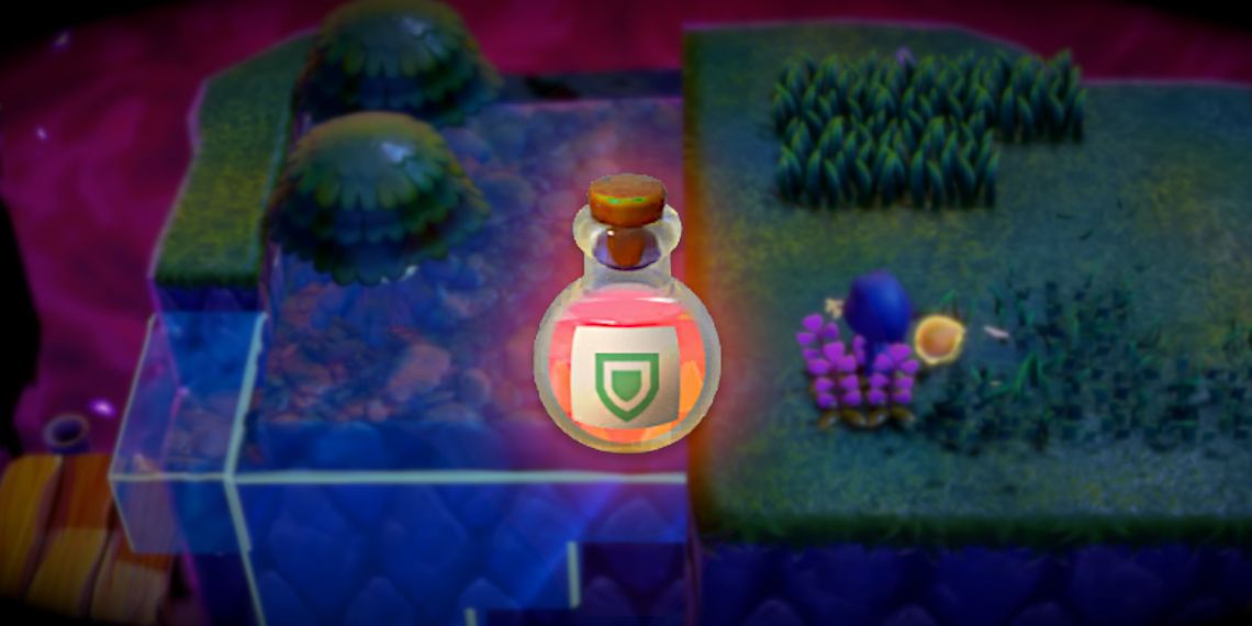 Tough Potion in front of Rift in The Legend of Zelda: Echoes of Wisdom.