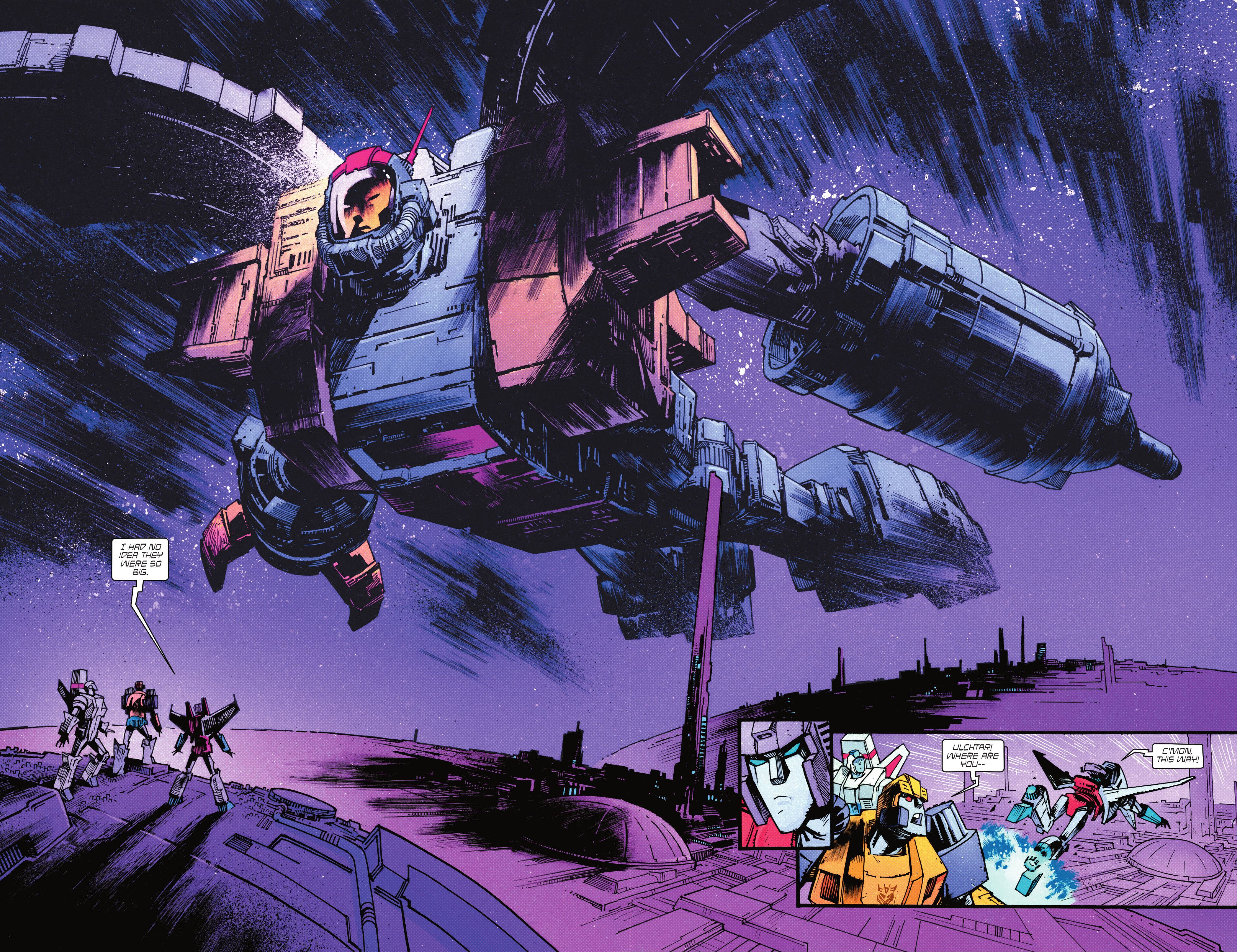 Transformers #13 Omega Supreme sobrevoa Cybertron