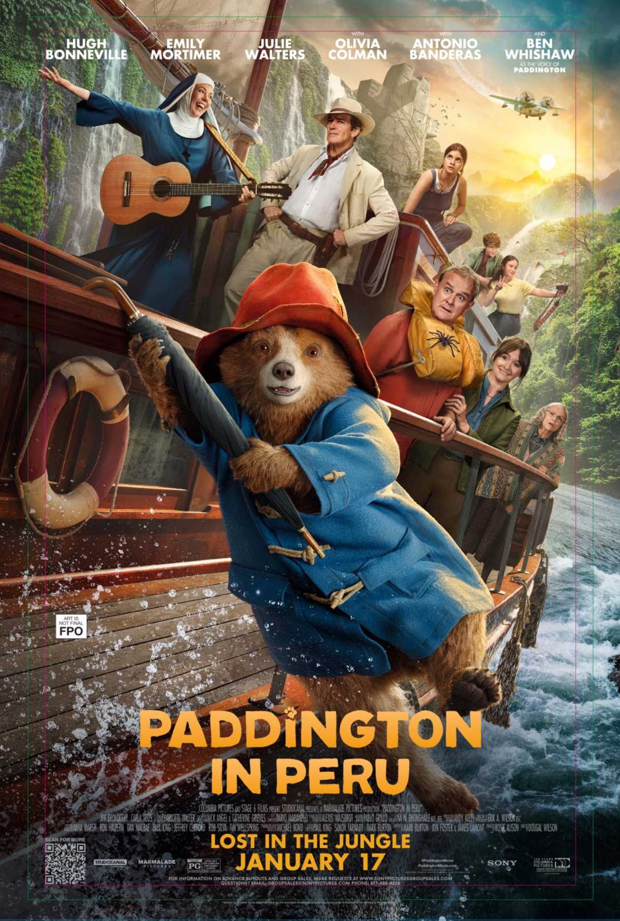 Poster resmi Paddington di Peru (2024).