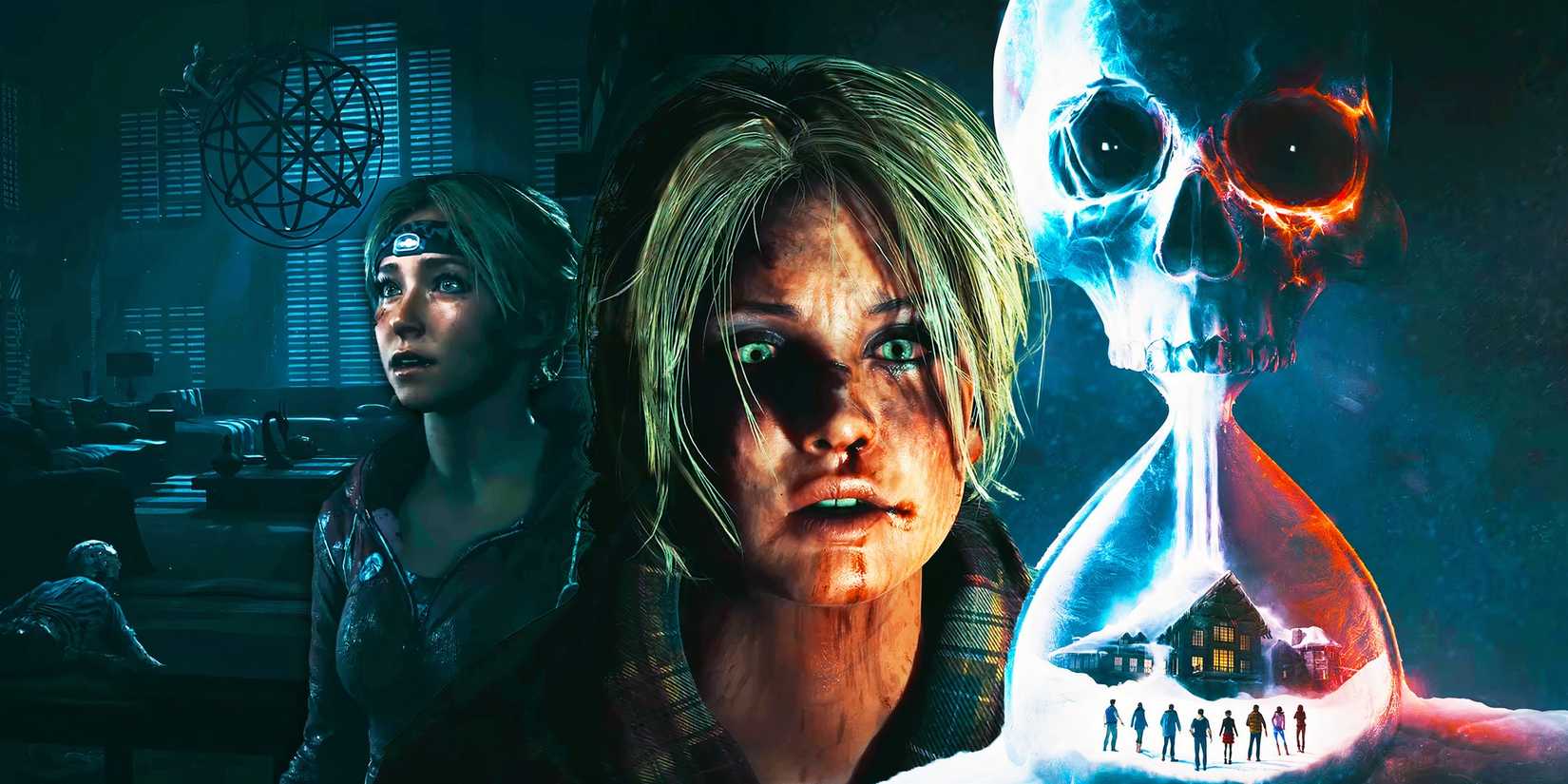 Until Dawn Remake ending with characters and keyart