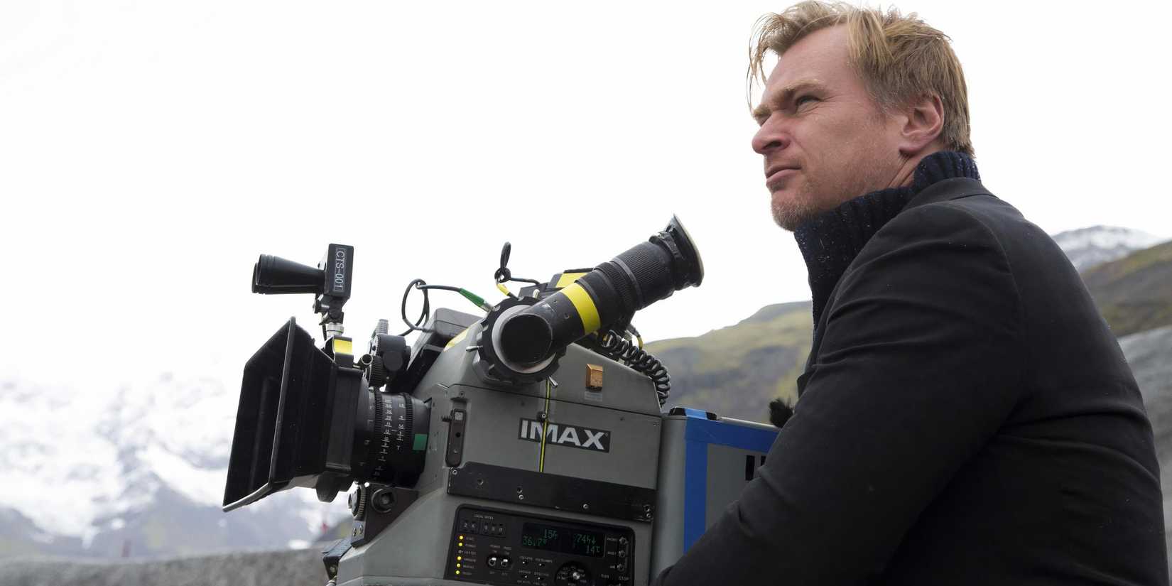 Christopher Nolan using an IMAX camera