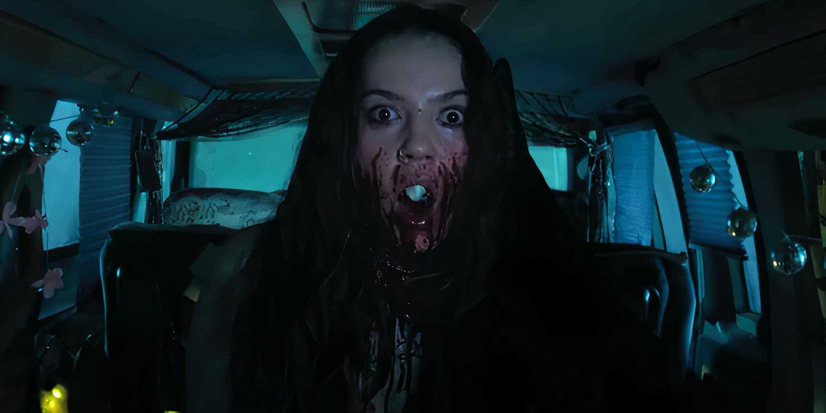 A woman being killed in Heart Eyes