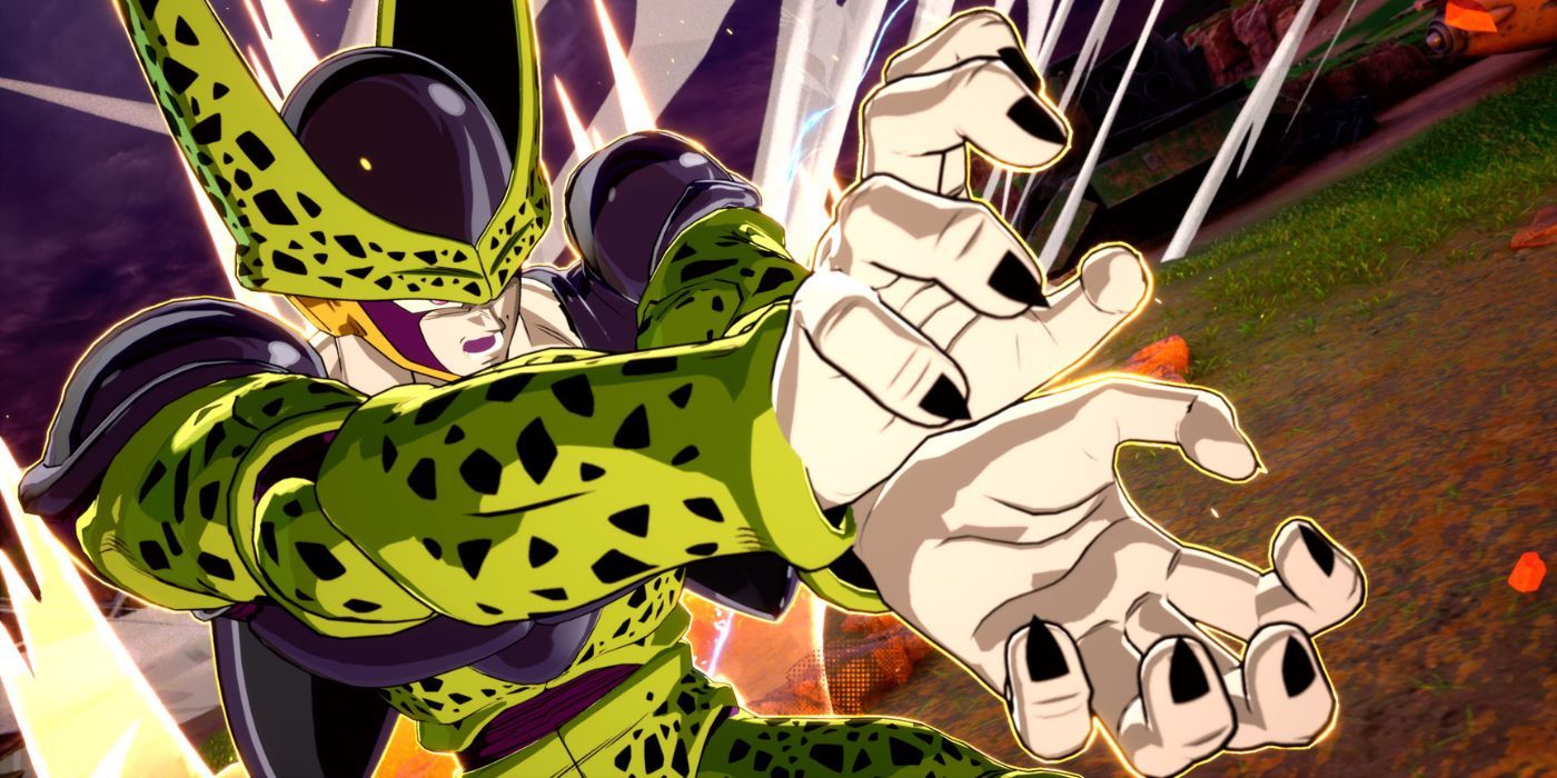 Cell preparing to unleash a Kamehameha