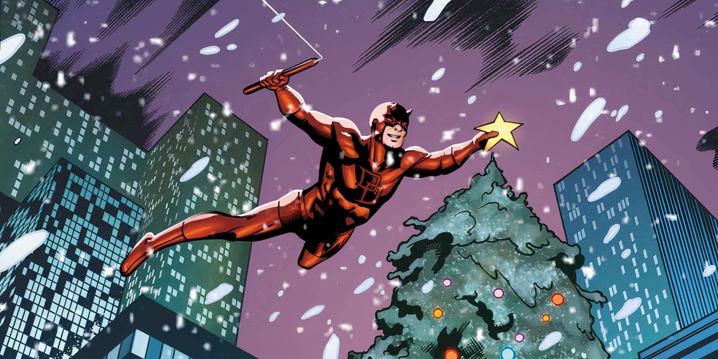  Daredevil Tops a Christmas Tree with a star.