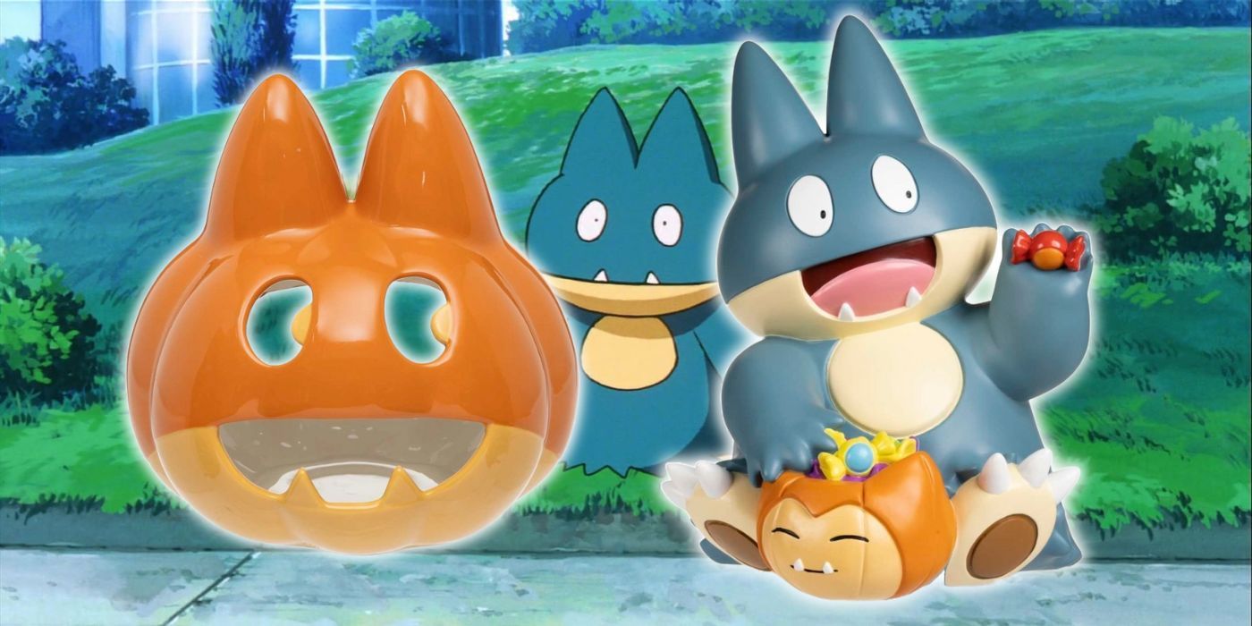 La adorable estatua de Halloween de Pokémon le da a Munchlax el caramelo que se merece