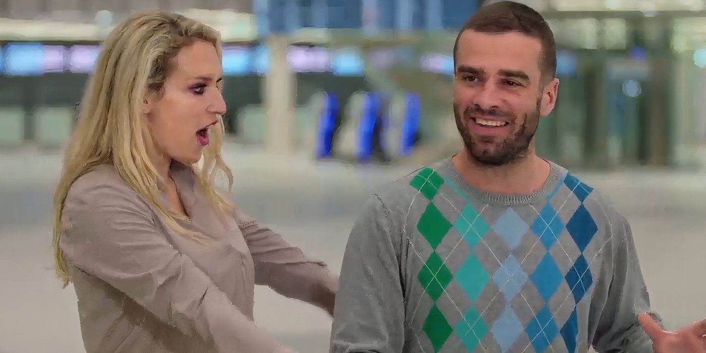 Vanja Grbic & Božo Vrdoljak in 90 Day Fiance meeting at airport for first time