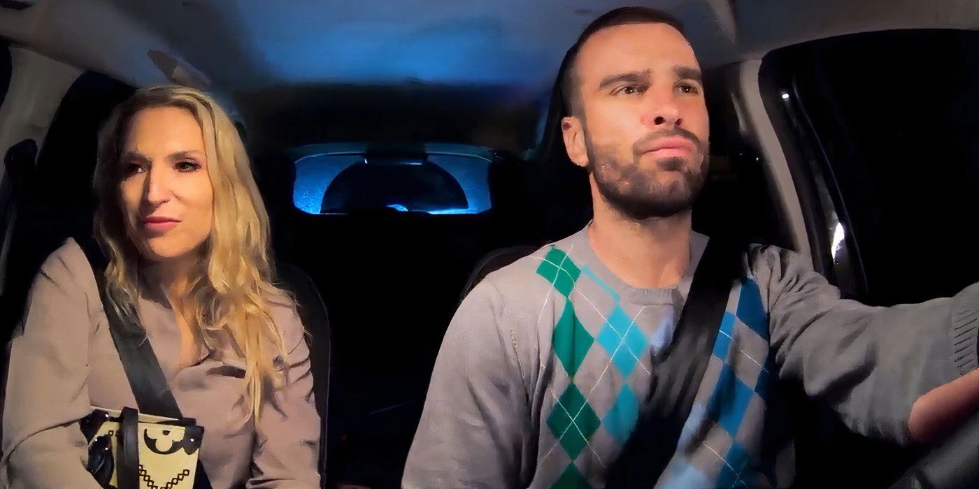 Vanja Grbic & Božo Vrdoljak in 90 Day Fiance in a car driving in Split