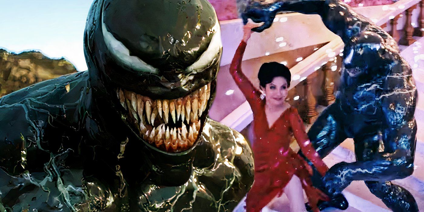 Venom runs from an army in Venom: The Last Dance and dances with Mrs. Chen