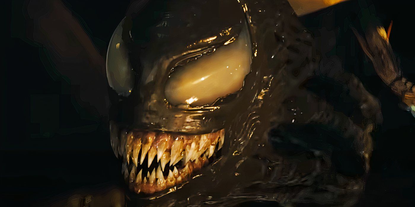 La cara de Venom al final de Venom The Last Dance