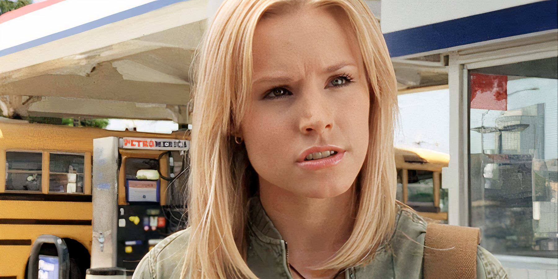 A atriz Kristen Bell como Veronica em Veronica Mars. 