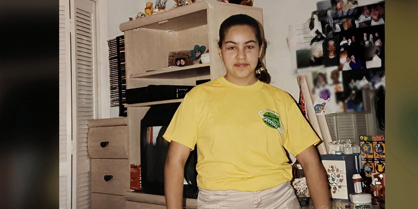 Veronica Rodriguez In 90 Day Fiance as child in yellow t-shirt