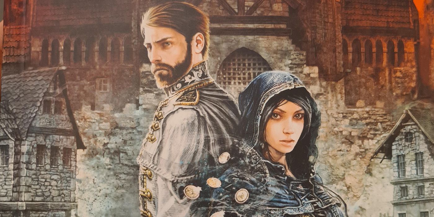 vin and elend in the book cover of mistborn hero of ages