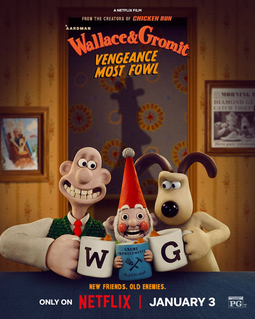 Wallace and Gromit Vengeance Most Fowl Netflix Poster