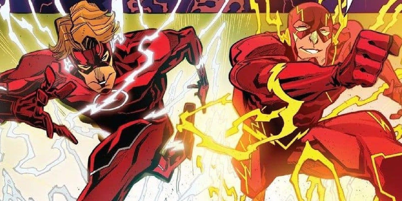 Wally West e Barry Allen correndo juntos