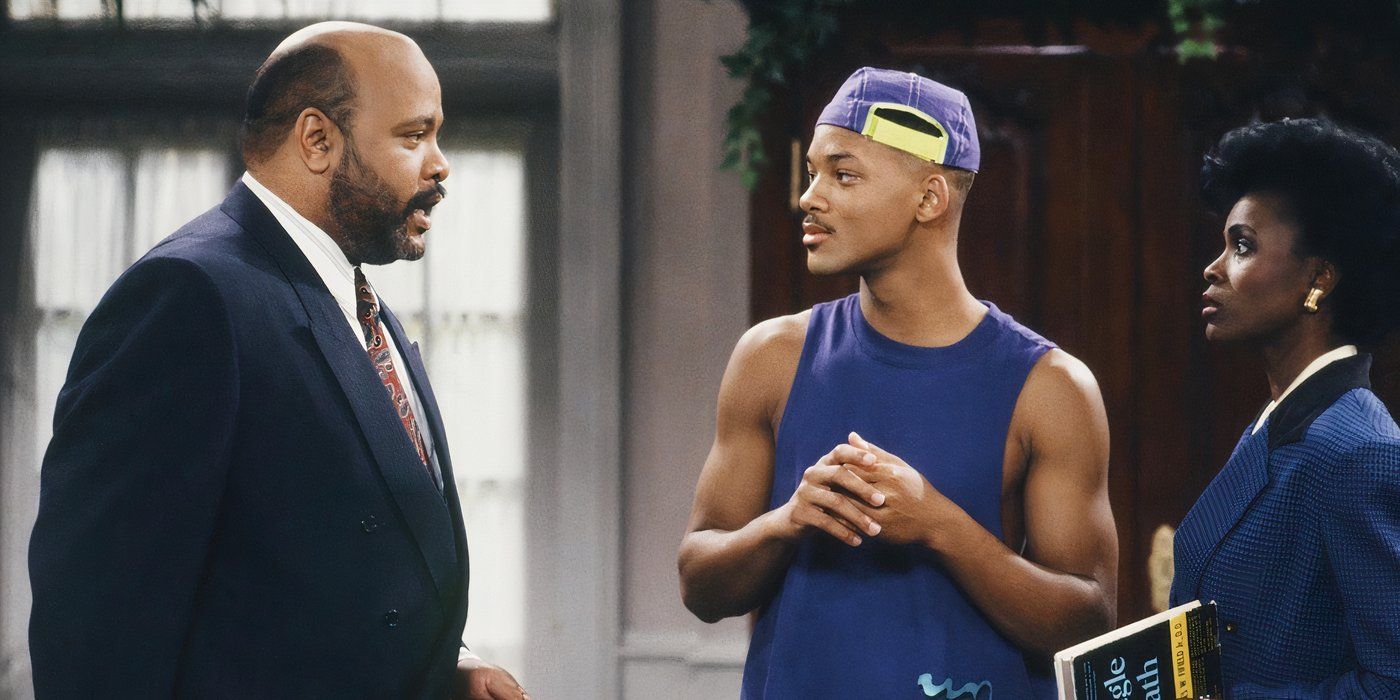 James Avery habla con Will Smith y Janet Hubert.