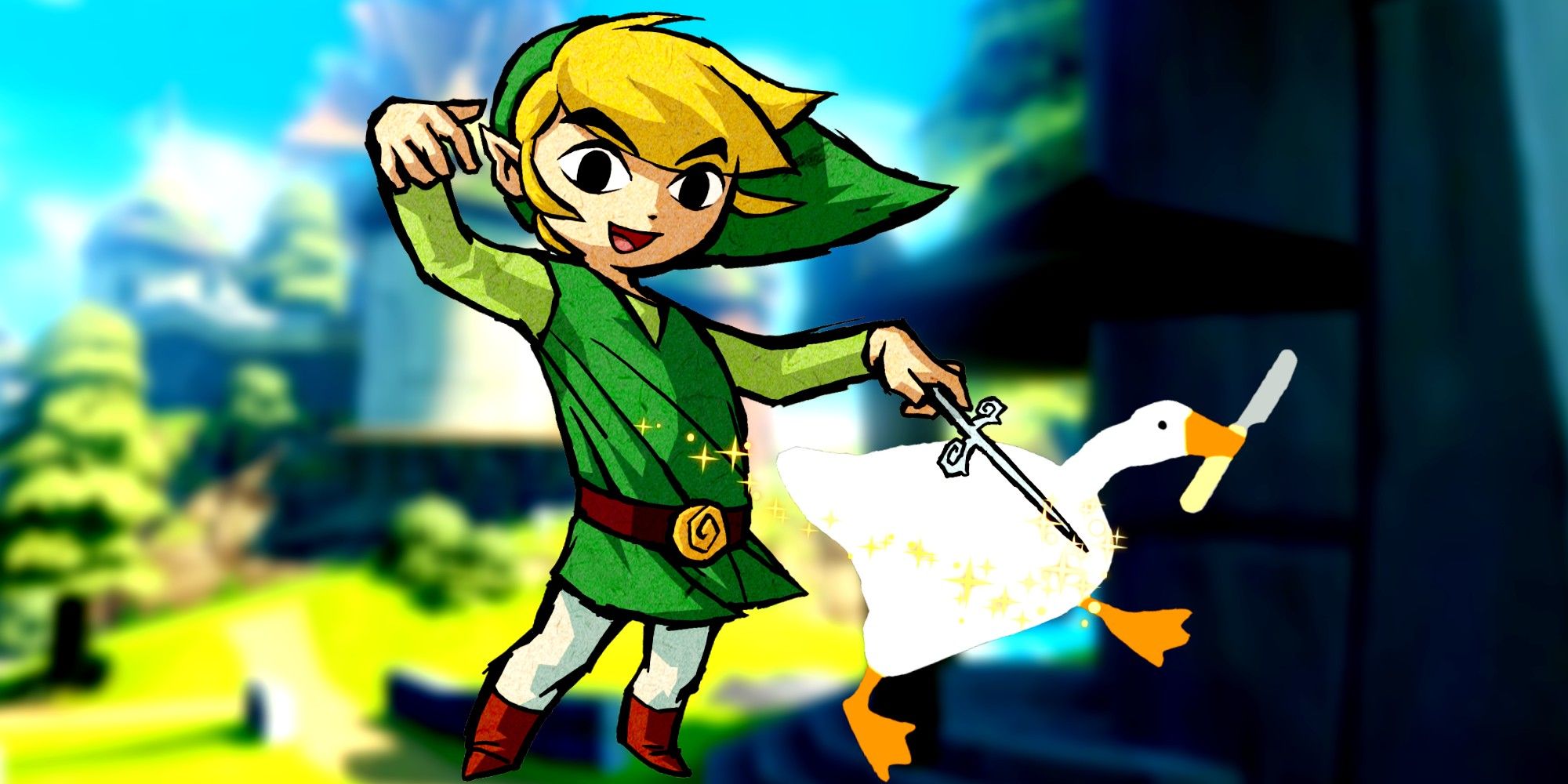 В моде The Legend Of Zelda: The Wind Waker играет знакомый озорной гусь