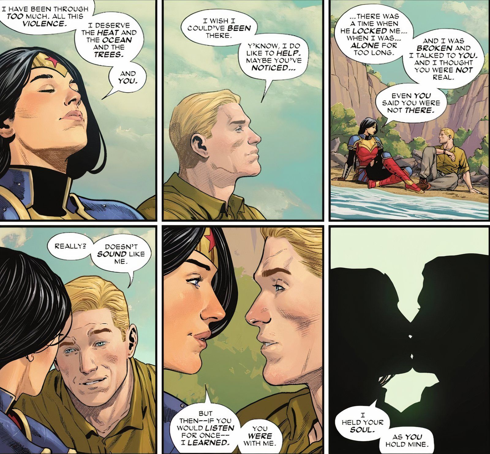 Mulher Maravilha #14 Steve Trevor e Diana 1