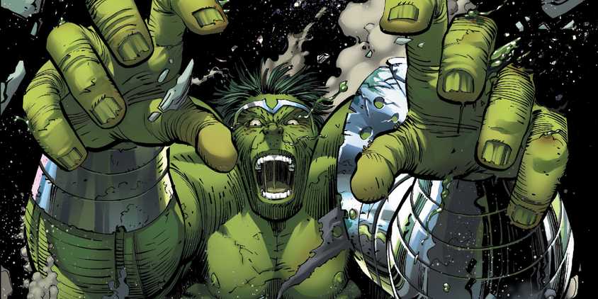 World Breaker Hulk screams in rage.