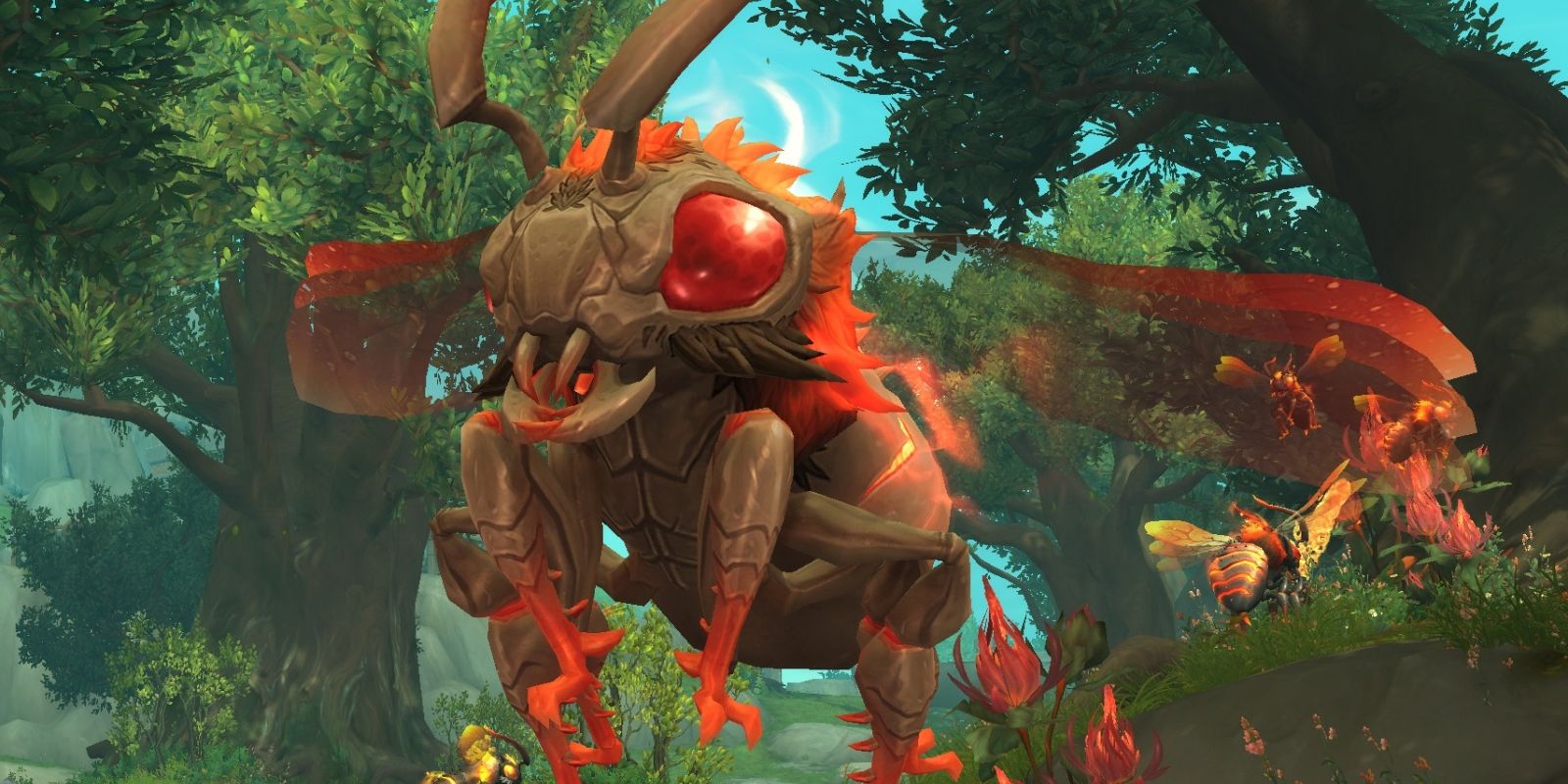 Un Cinderbee especial llamado Tephratennae en World of Warcraft.