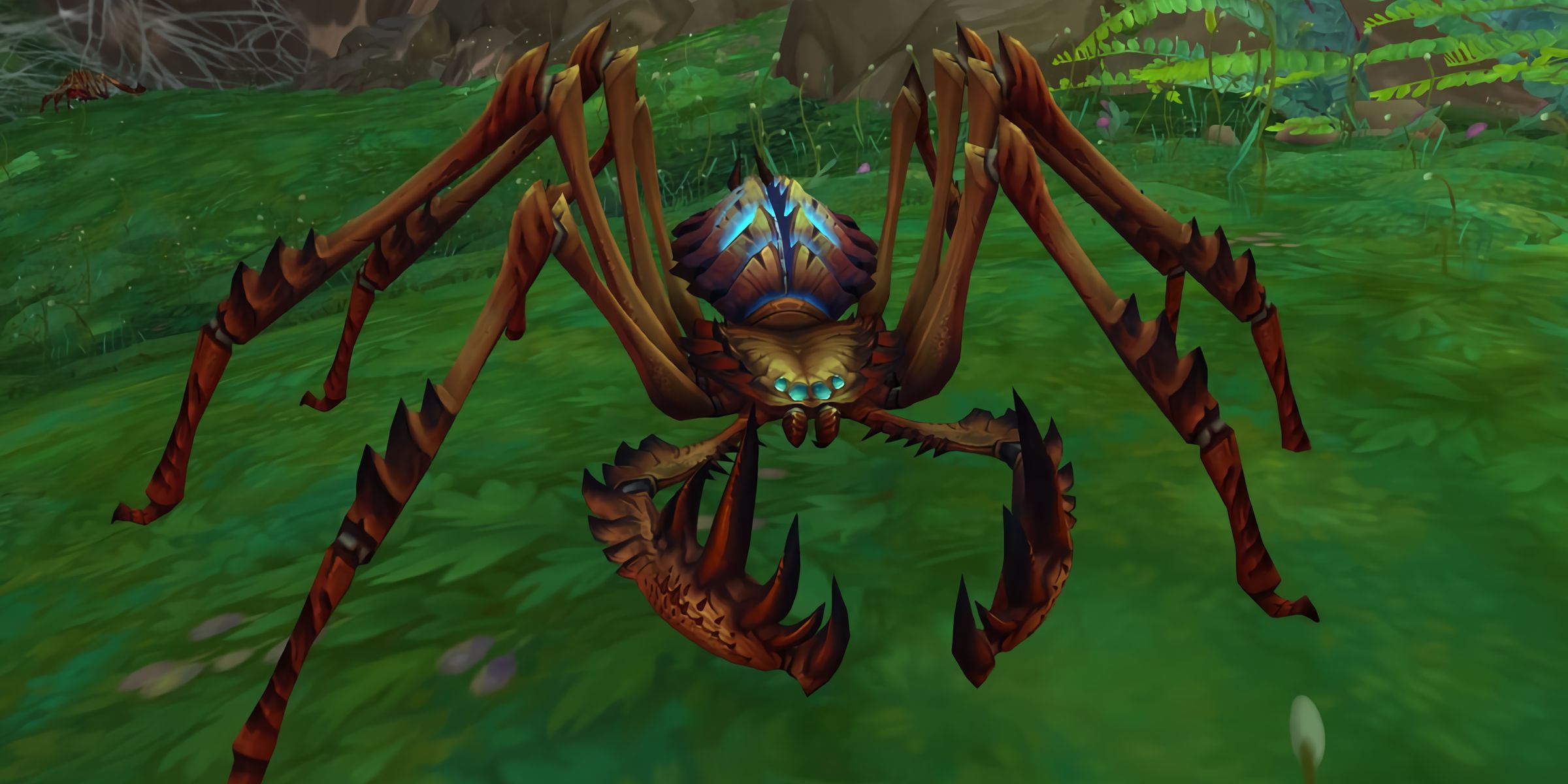 Una gran criatura parecida a una araña se llama undercrawler de World of Warcraft: The War Within.