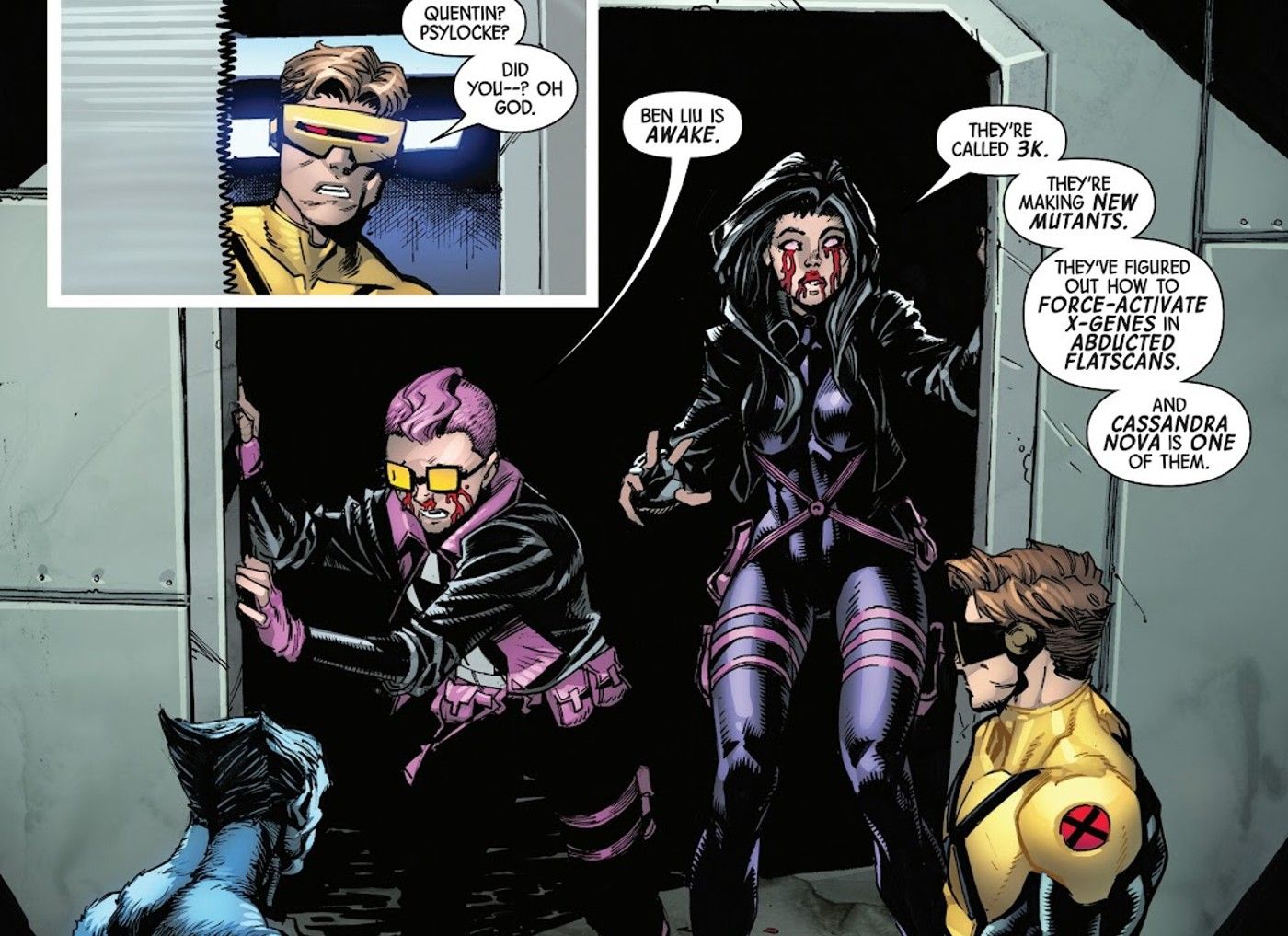 x-men descobrem os planos de 3k e o envolvimento de Cassandra Nova-1