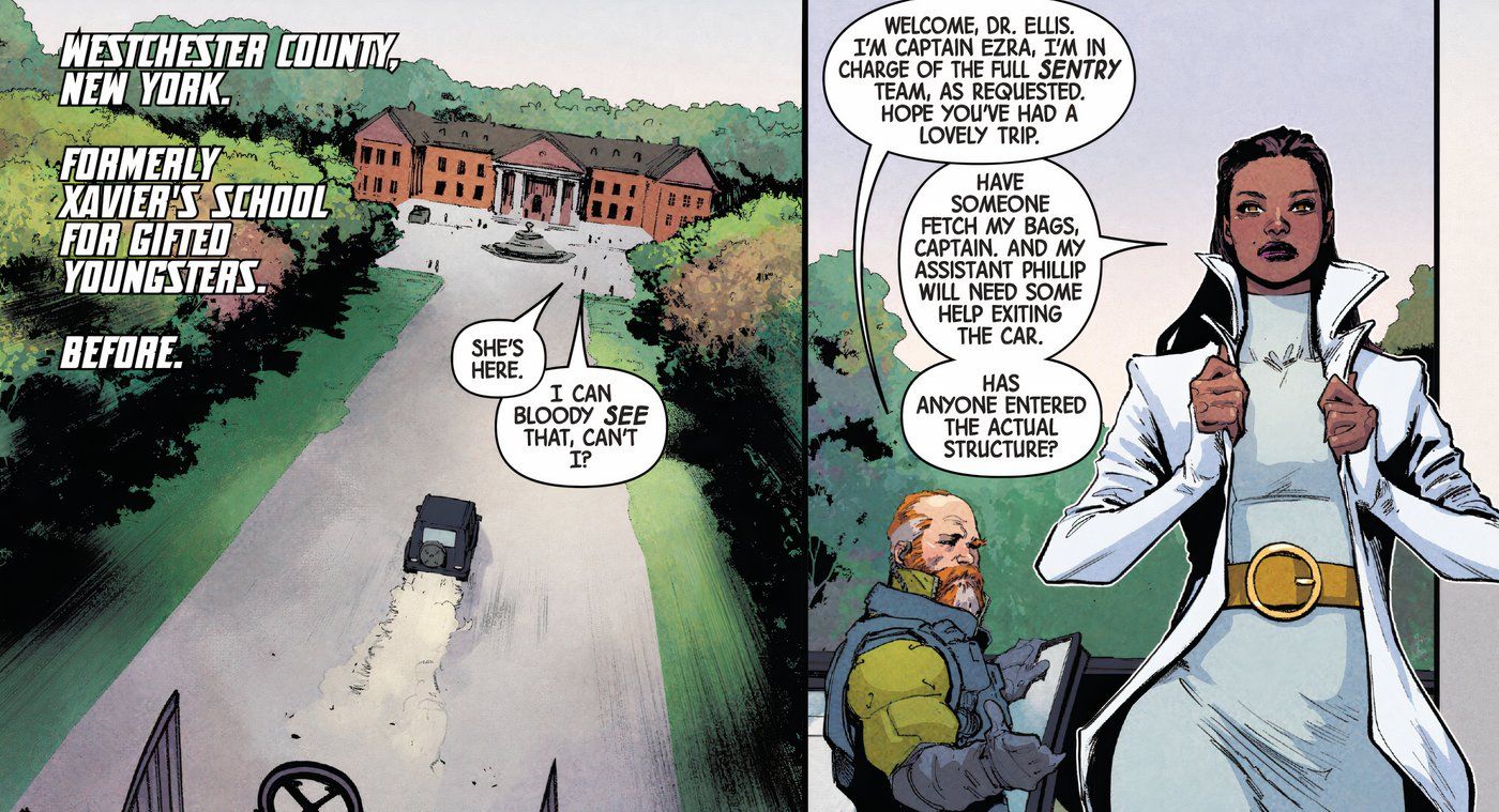 Xavier Mansion New Prison Warden Ellis in Uncanny X-Men Comics