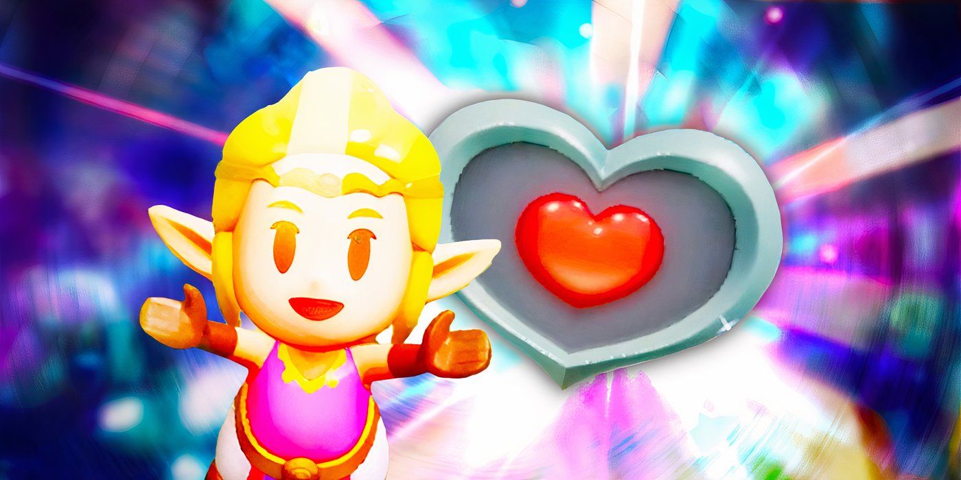 Zelda con pieza de corazón en Zelda Echoes of Wisdom