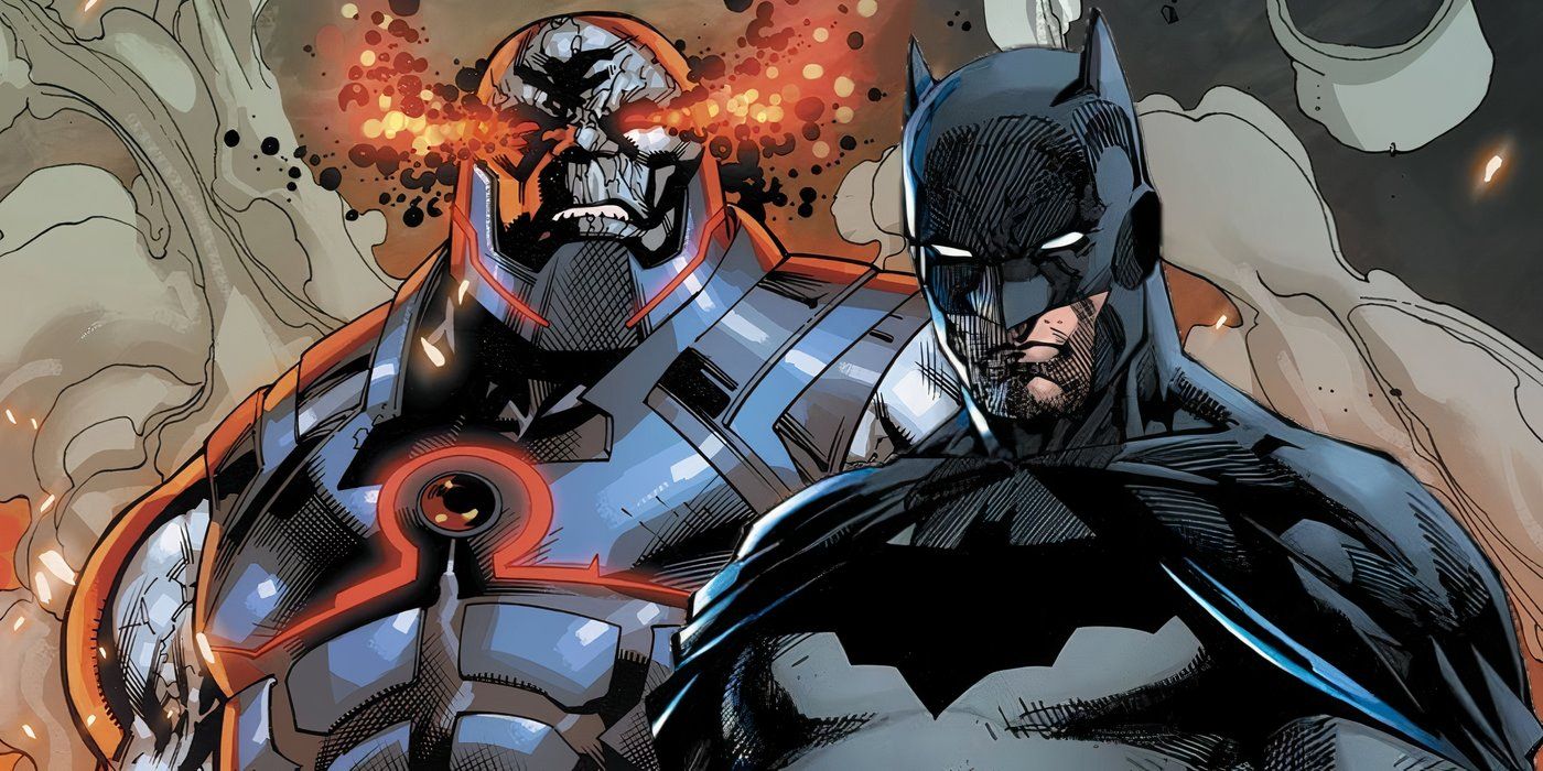 Batman next to Darkseid