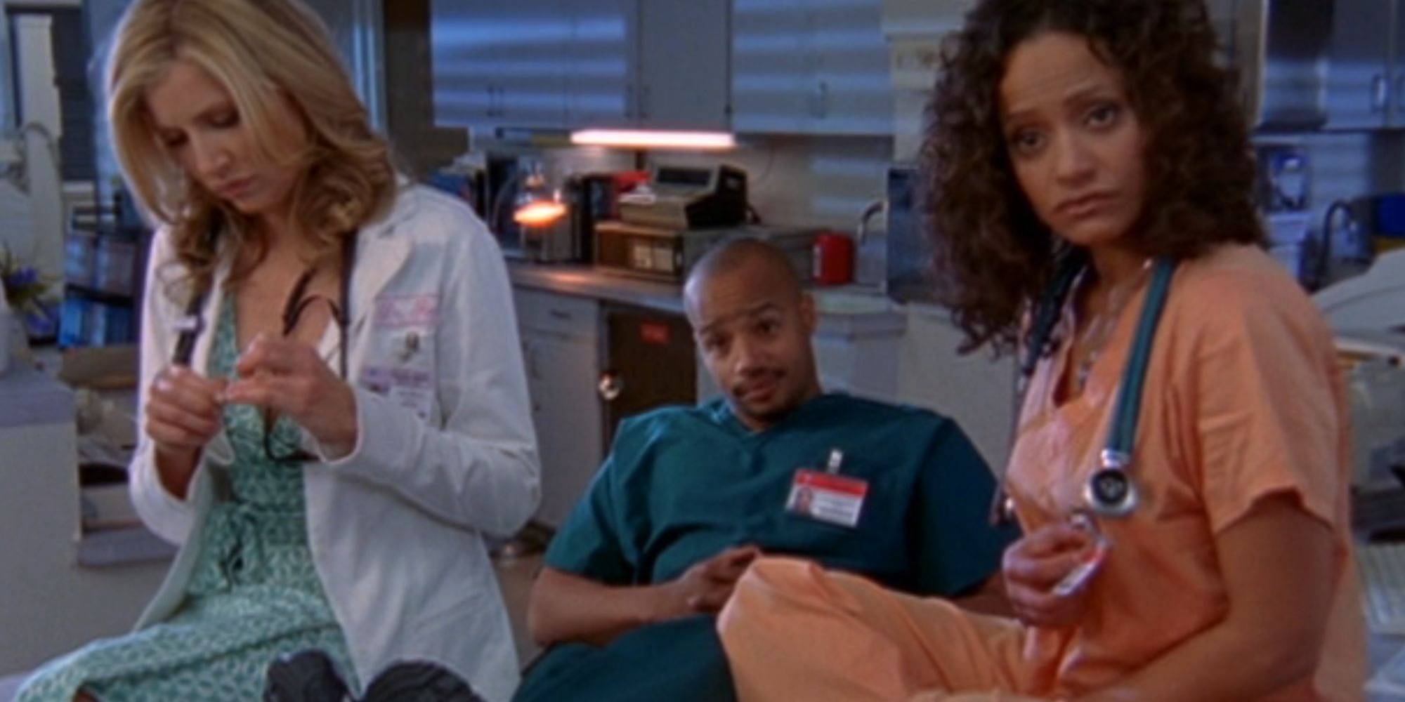 Elliot, Turk and Carla in Scrubs