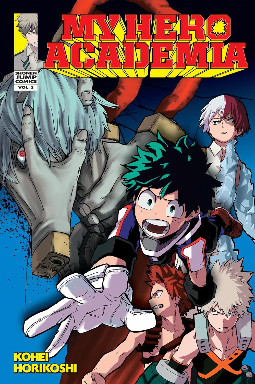 Capa do volume 3 de My Hero Academia