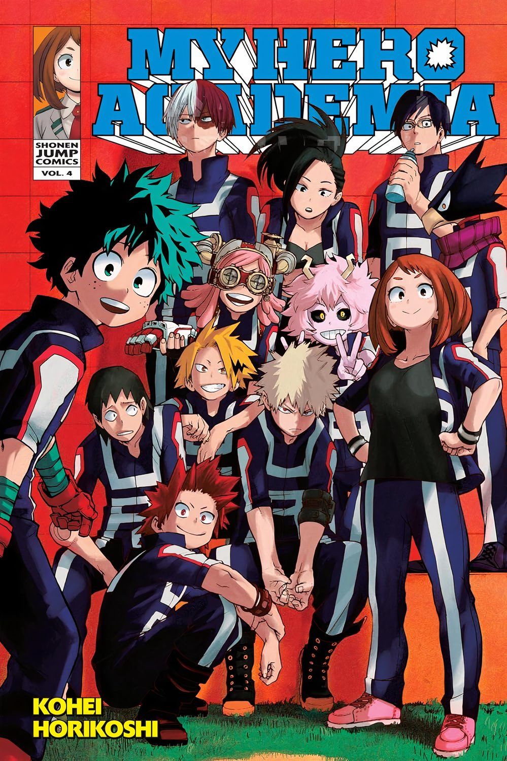 Capa do volume 4 de My Hero Academia