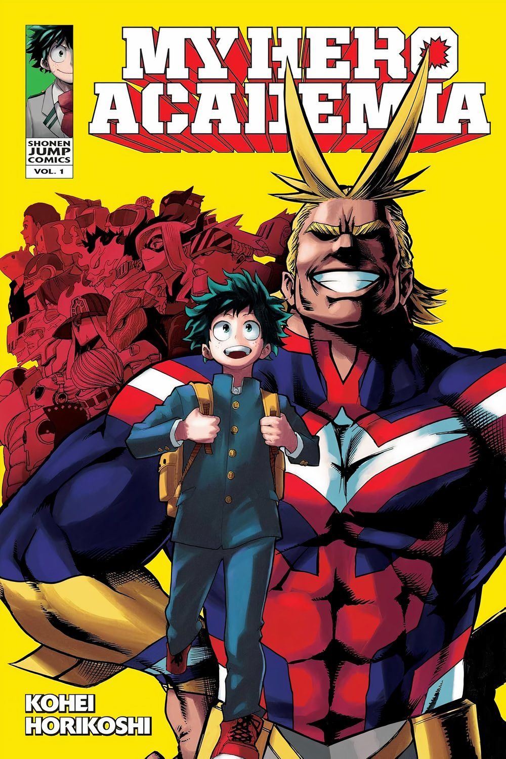 Capa do volume 1 de My Hero Academia