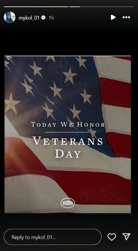 90 Day Fiance star Michael Ilesanmi's Instagram Story about Veterans Day