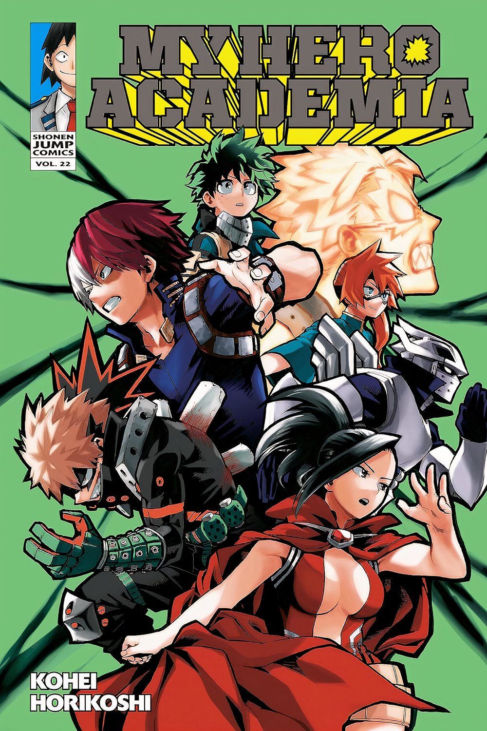 Capa do volume 22 de My Hero Academia