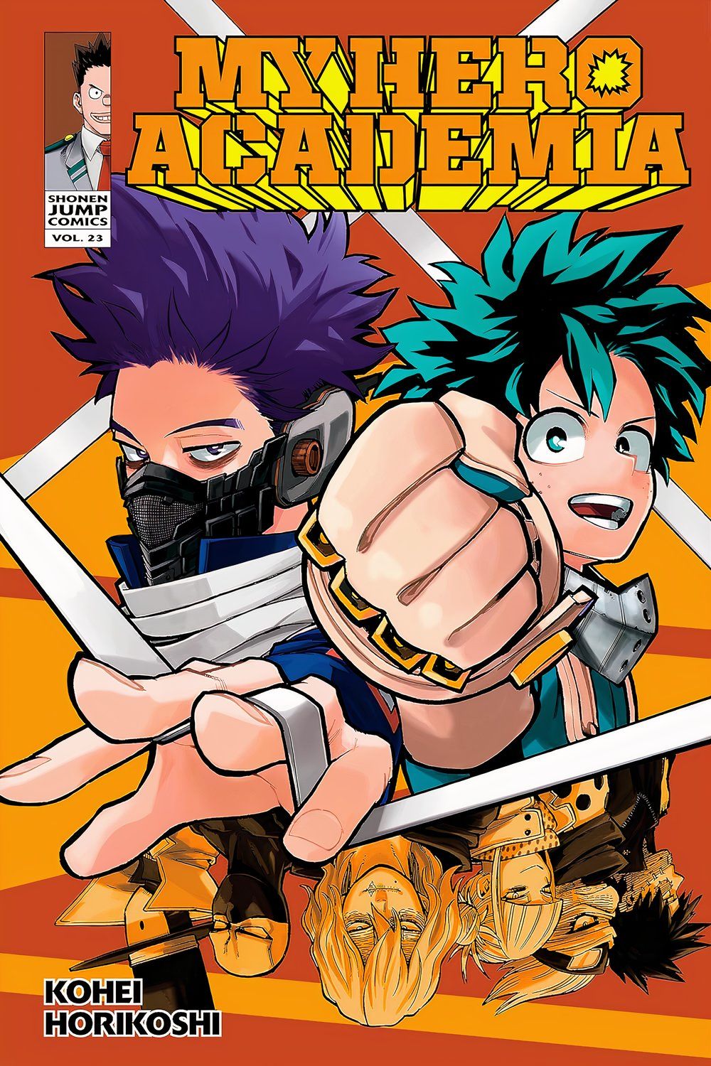 Capa do volume 23 de My Hero Academia